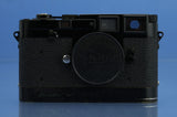 LEICA LEITZ MP-118 ORIGINAL 1957 BLACK PAINT IMOOP RANGEFINDER CAMERA +PAPERS!