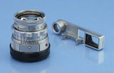 LEICA LEITZ 50MM SUMMICRON F2 CHROME DUAL RANGE M LENS 11918 SOMNI +EYES +CAPS