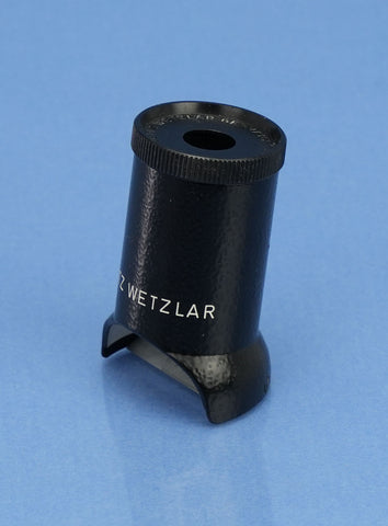 LEICA LEITZ VINTAGE 8X MAGNIFICATION BLACK CRACKLE FINISH LENS LOUPE CLEAN NICE!