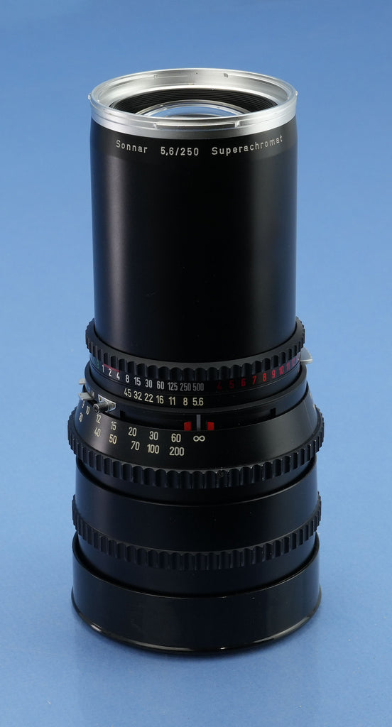 HASSELBLAD 250MM SONNAR SUPERACHROMAT CHROME RING F5.6 C LENS +