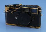 LEICA LEITZ M2 KOOHE 1300 EARLY #990613 BLACK PAINT LEVER REWIND CAMERA BODY
