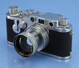 LEICA LEITZ IIIC IIIF SHARK SKIN SELF TIMER UPGRADE CAMERA +50MM SUMMITAR +ORAKO