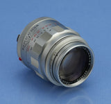LEICA LEITZ 90MM TELE-ELMARIT F2.8 1ST V FAT CHROME 11800 M LENS +BOX +CAP MINT!