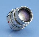 LEICA LEITZ 50MM SUMMICRON F2 CHROME DUAL RANGE M LENS 11918 SOMNI +EYES +CAPS