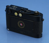 LEICA LEITZ MP-118 ORIGINAL 1957 BLACK PAINT IMOOP RANGEFINDER CAMERA +PAPERS!