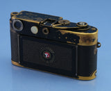 LEICA LEITZ M2 KOOHE 1300 EARLY #990613 BLACK PAINT LEVER REWIND CAMERA BODY