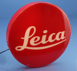 LEICA RED DOT LOGO DEALER SIGN LIGHT FIXTURE FACTORY ORIGINAL 96228 10 INCH