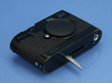 LEICA LEITZ MP-118 ORIGINAL 1957 BLACK PAINT IMOOP RANGEFINDER CAMERA +PAPERS!