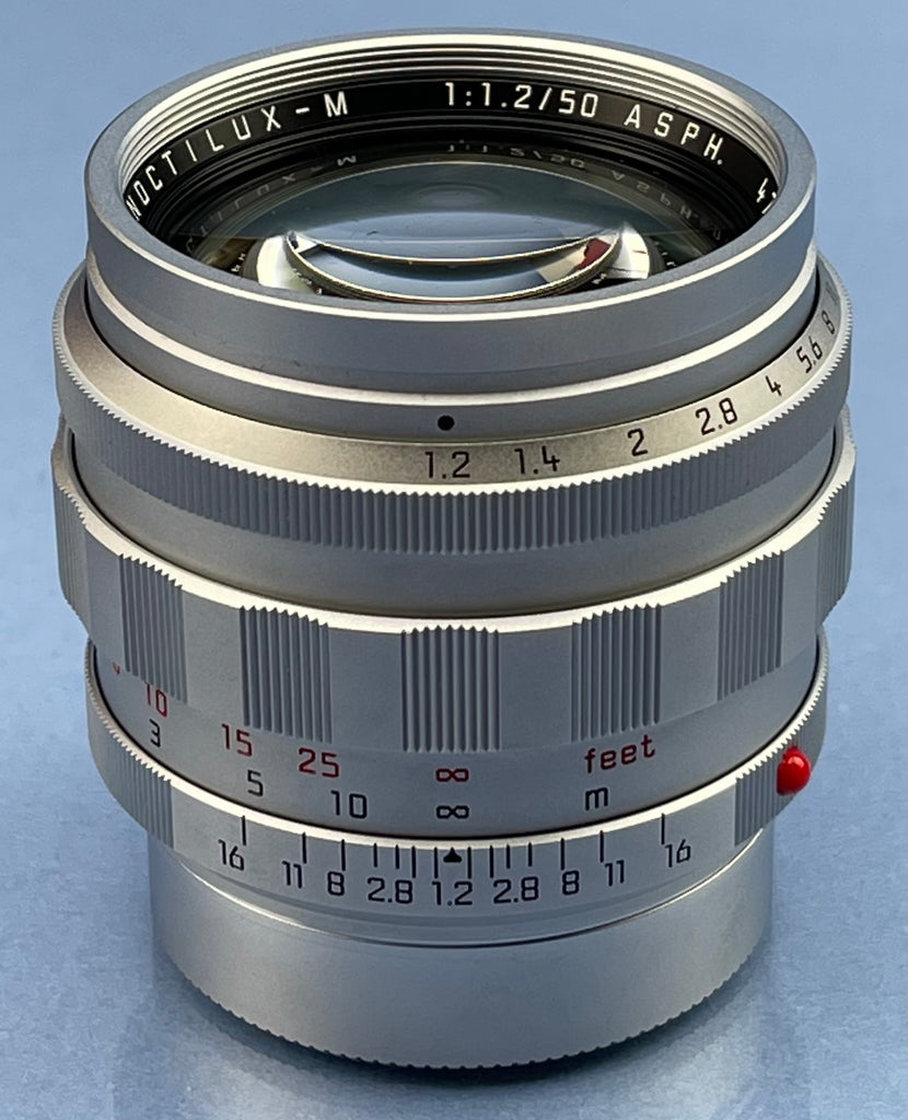 LEICA NOCTILUX-M 50MM F1.2 ASPH LIMITED SILVER CHROME LENS LEICA NOCTILUX-M 50MM F1.2 ASPH LIMITED SILVER CHROME LENS
