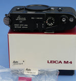 LEICA LEITZ M4 10400 WETZLAR BLACK CHROME CAMERA BODY +PAPERS +BOX NEW OLD STOCK