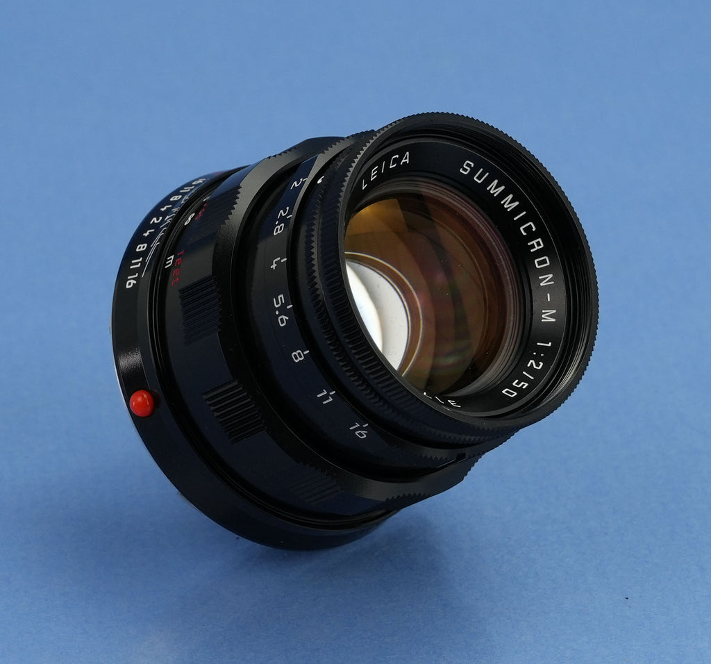 LEICA MP CLASSIC SCHWARZER LACKIERTER ENTFERNUNGSFOLIE-SET + 50MM SUMMICRON F2 10317 + BOX MINT!