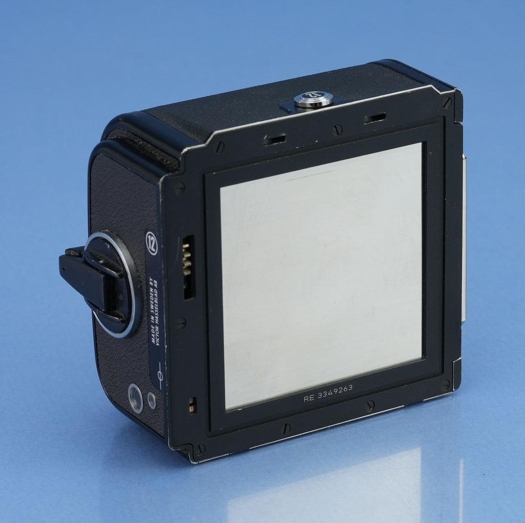HASSELBLAD A12 BLACK ROLL FILM BACK 120 MATCHING NUMBERS INSERT VERSION 3 CLEAN