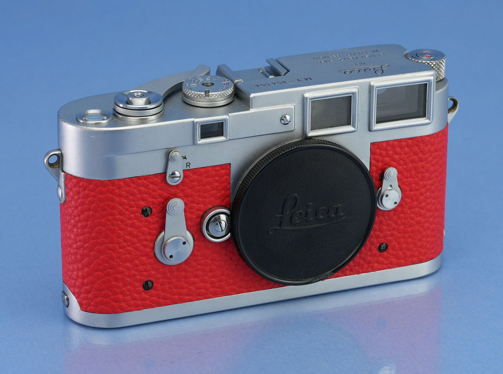 LEICA LEITZ M3 DS 10150 IGEMO CHROME CAMERA BODY TRANSITIONAL #854554 SERVICED!
