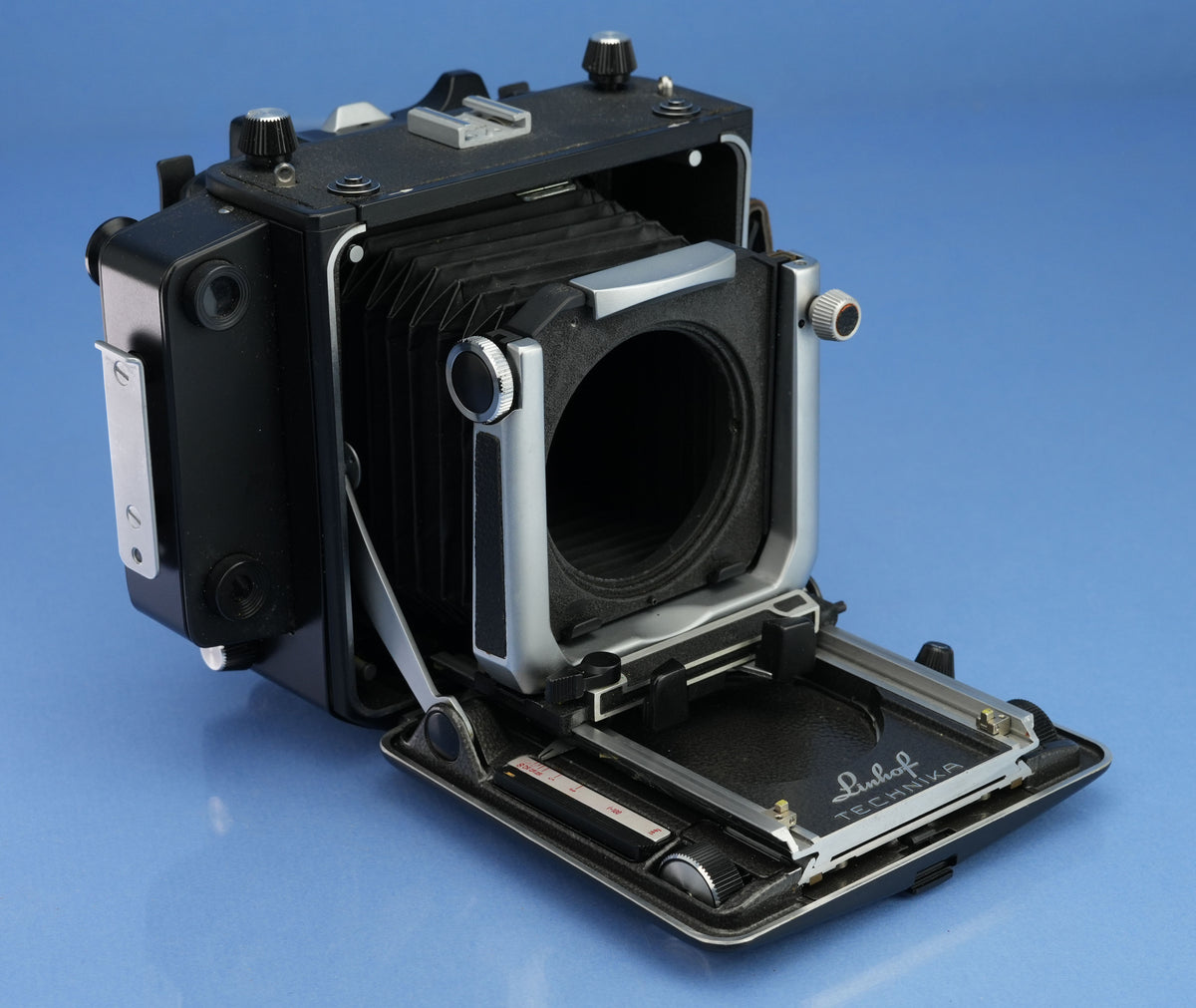 LINHOF MASTER TECHNIKA 2x3 BLACK LARGE FORMAT VIEW CAMERA. BLACK FINISH RARE!