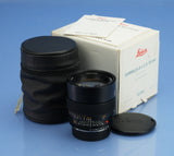 LEICA LEITZ 35MM SUMMILUX-R F1.4 3RD CAM R 11144 LENS +CAPS +BOX +PAPERS MINT!