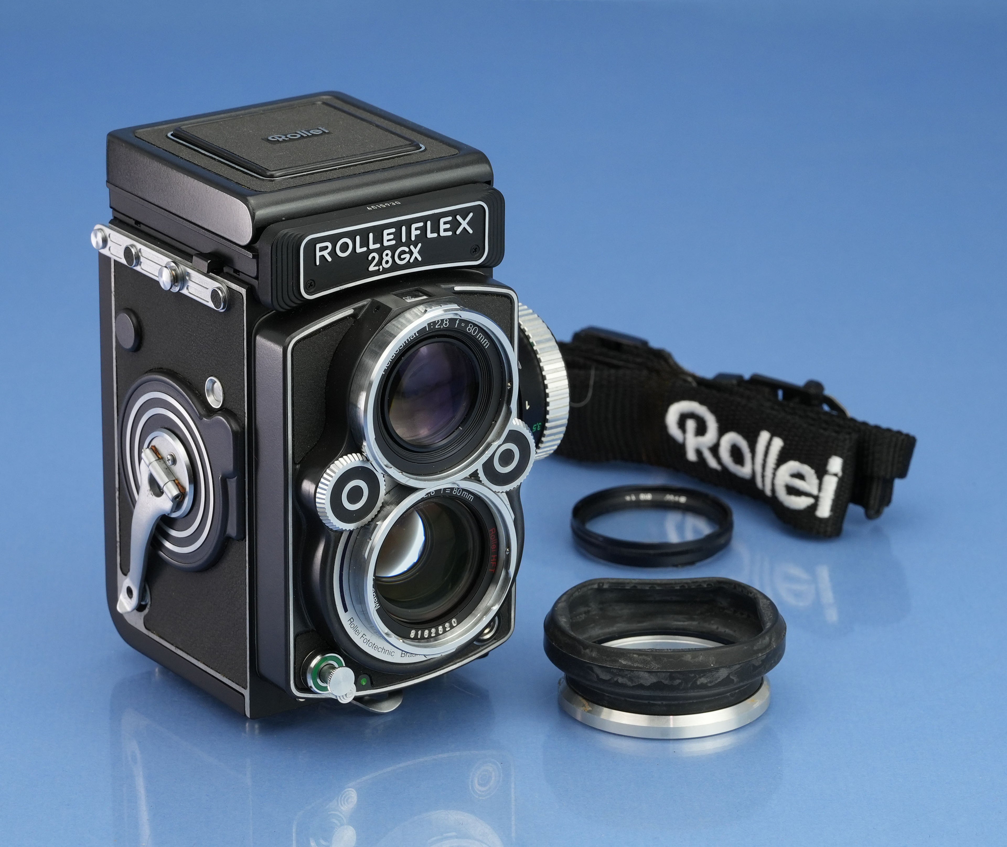 ROLLEI ROLLEIFLEX 2.8GX 80. JAHRE 1920-2000 KAMERA-SET +PLANAR +EXTRAS