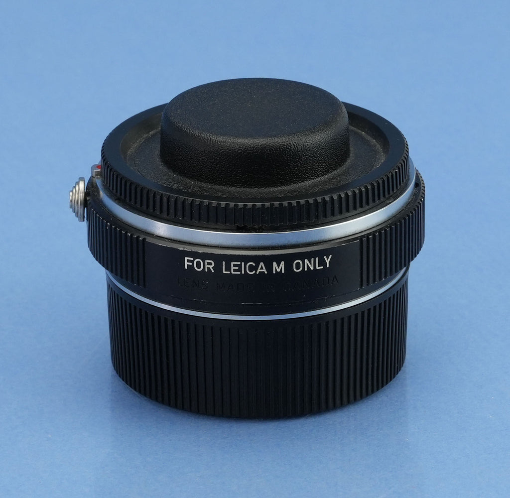 LEICA EXTENDER-M 1.5X ELCAN M LENS TELECONVERTER 11238 RARE PROTOTYPE +CAPS MINT