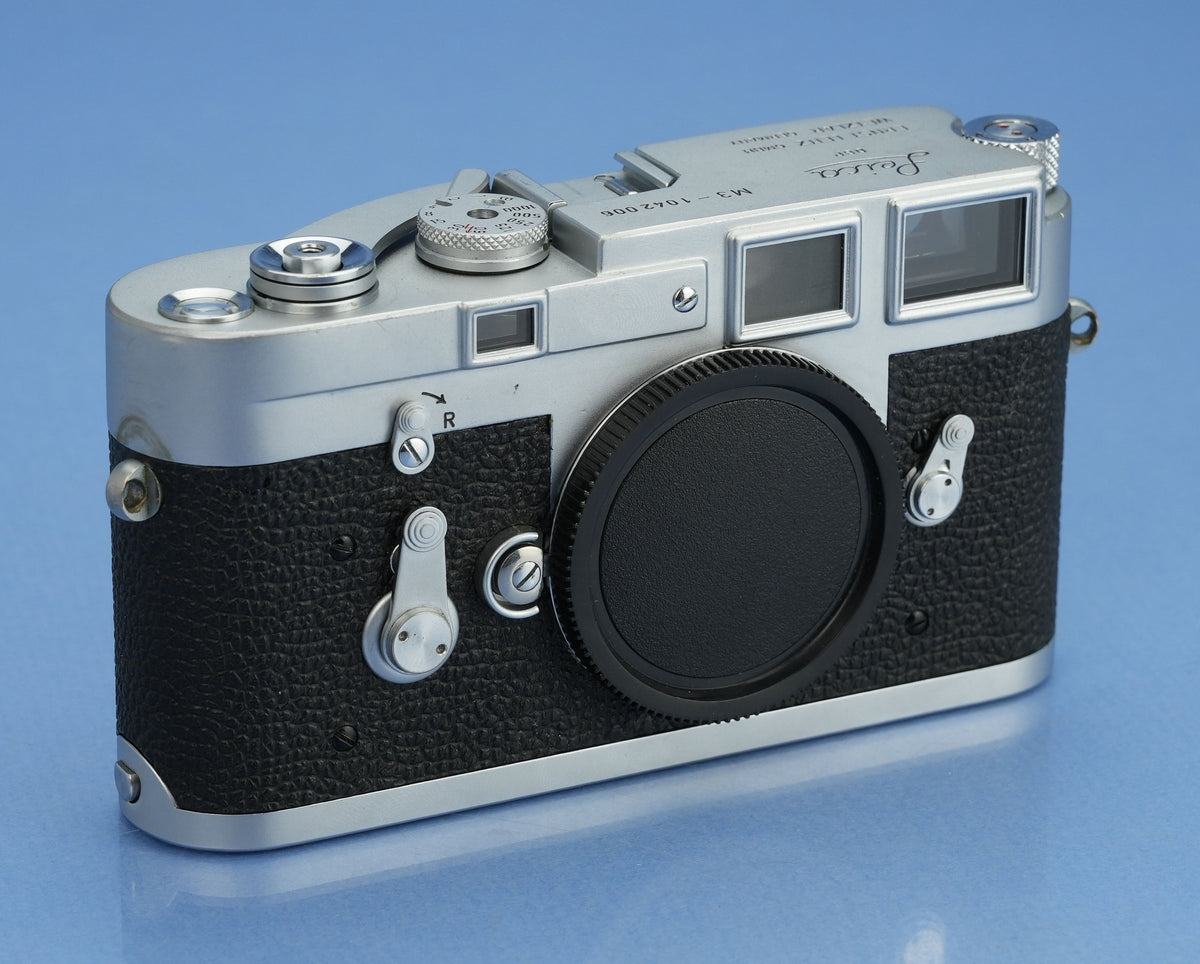 LEICA LEITZ M3 10150 IGEMO SINGLE STROKE SS 1961 CHROME CAMERA #1042006 NICE