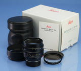 LEICA LEITZ 50MM NOCTILUX-M F1 11821 3rd V LATE# E60 LENS +12539 SHADE +BOX MINT
