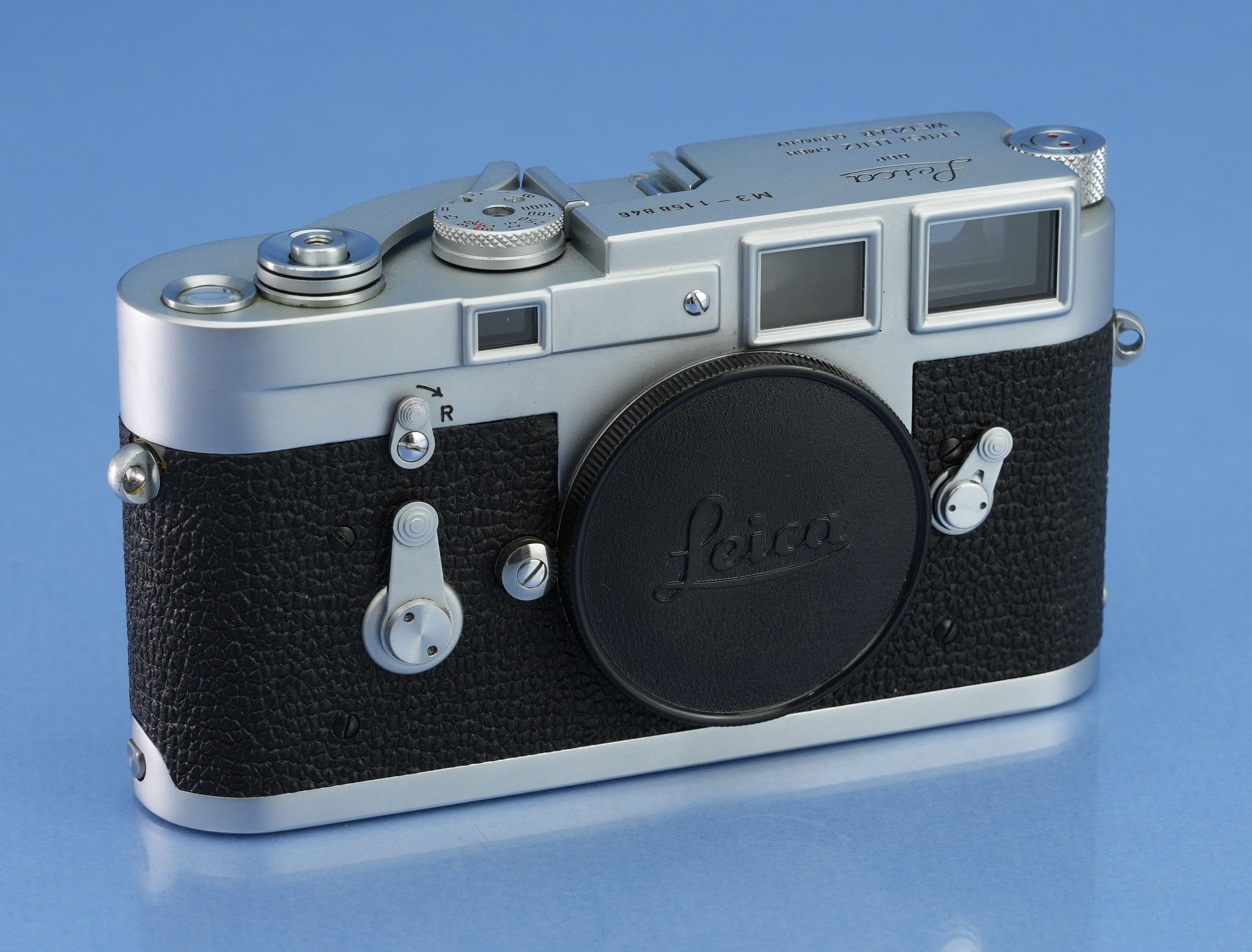LEICA LEITZ M3 SS 10150 IGEMO CAMERA BODY LATE # NO GUARD #11578846 RARE +PRETTY