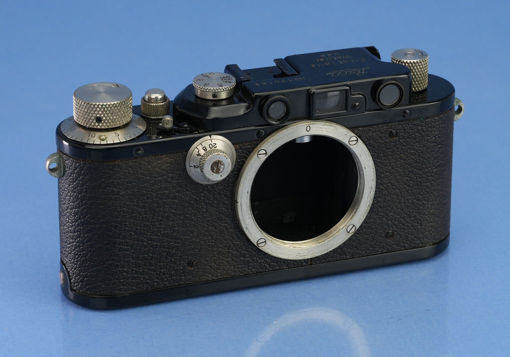 LEICA LEITZ III (MODEL F) LYDRO 1935 BLACK PAINT SM NICKEL CAMERA BODY NICE!