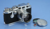 LEICA LEITZ IIIC IIIF SHARK SKIN SELF TIMER UPGRADE CAMERA +50MM SUMMITAR +ORAKO