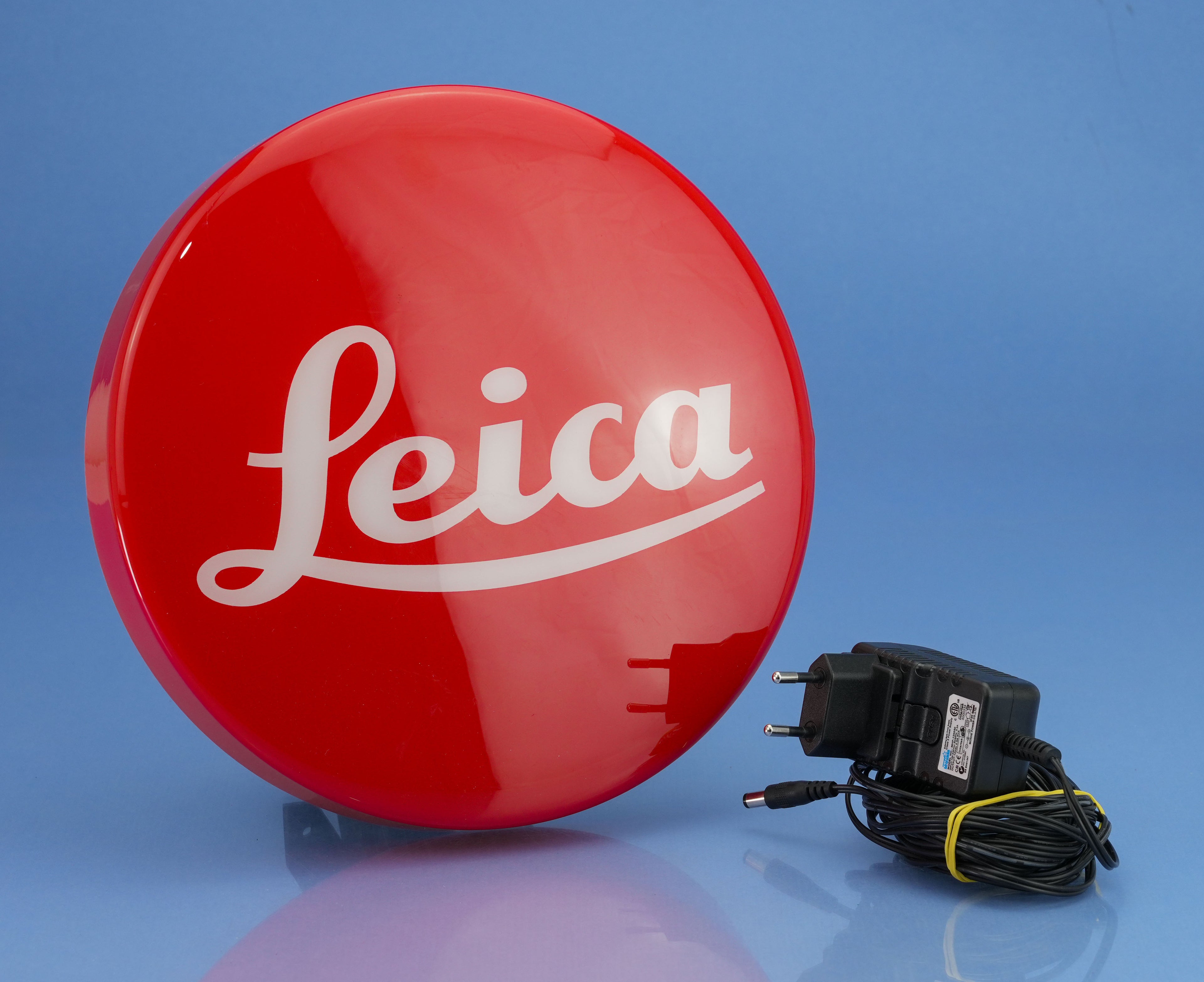 LEICA RED DOT LOGO HÄNDLERSCHILDLEUCHTE ORIGINAL 96228 10 ZOLL