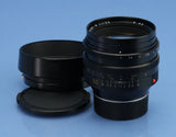 LEICA LEITZ 50MM NOCTILUX-M F1 11821 3rd VERSION E60 LENS +12539 SHADE CLEAN!