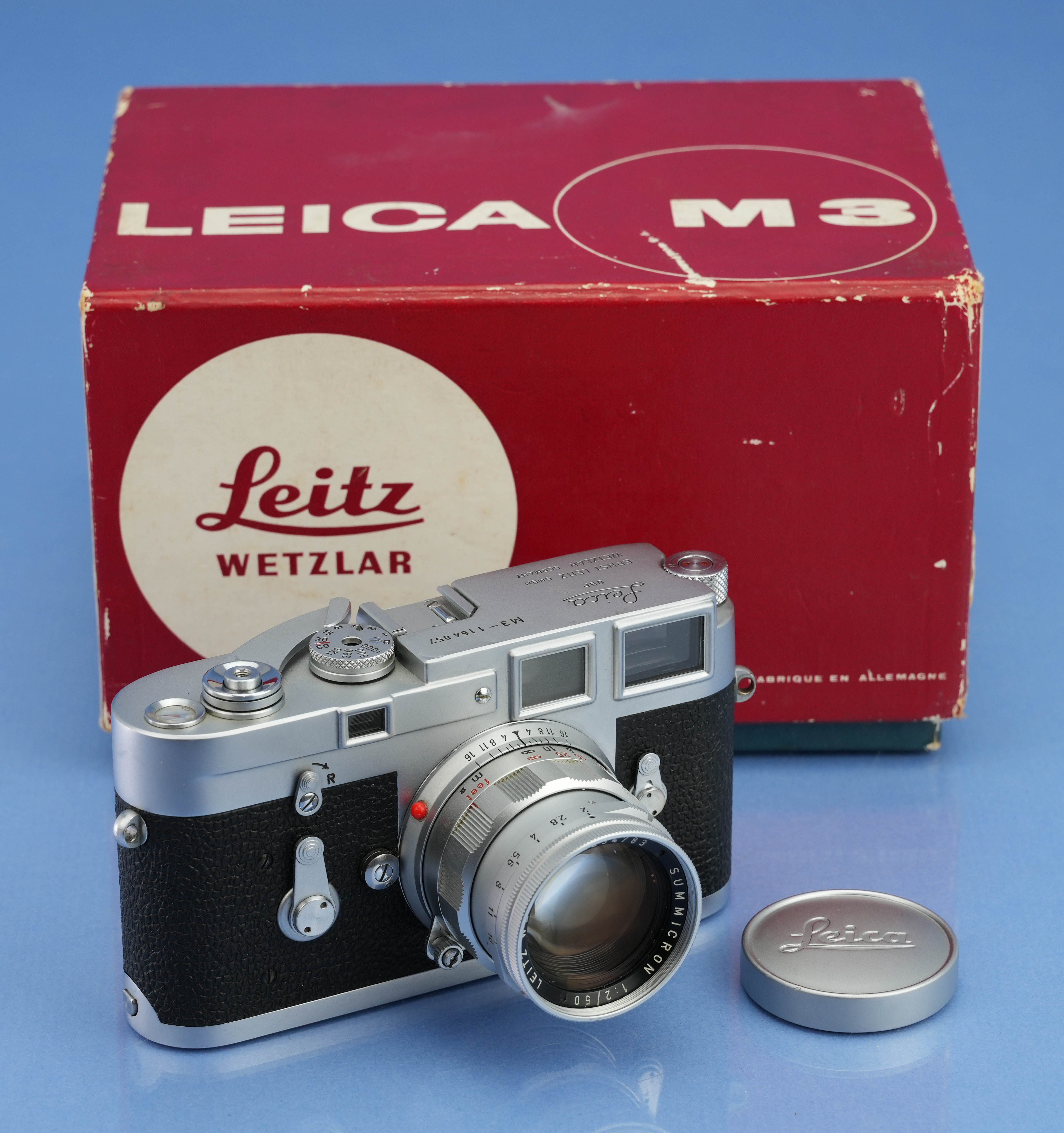 LEICA LEITZ M3 SS 10150 IGEMO 1967 9th LAST CAMERA #1164857 +