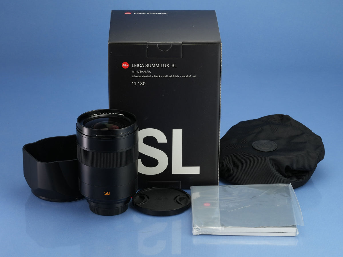 LEICA LEITZ 50MM F1.4 SUMMILUX-SL ASPH 11180 BLACK SL CAMERA LENS +BOX MINT!