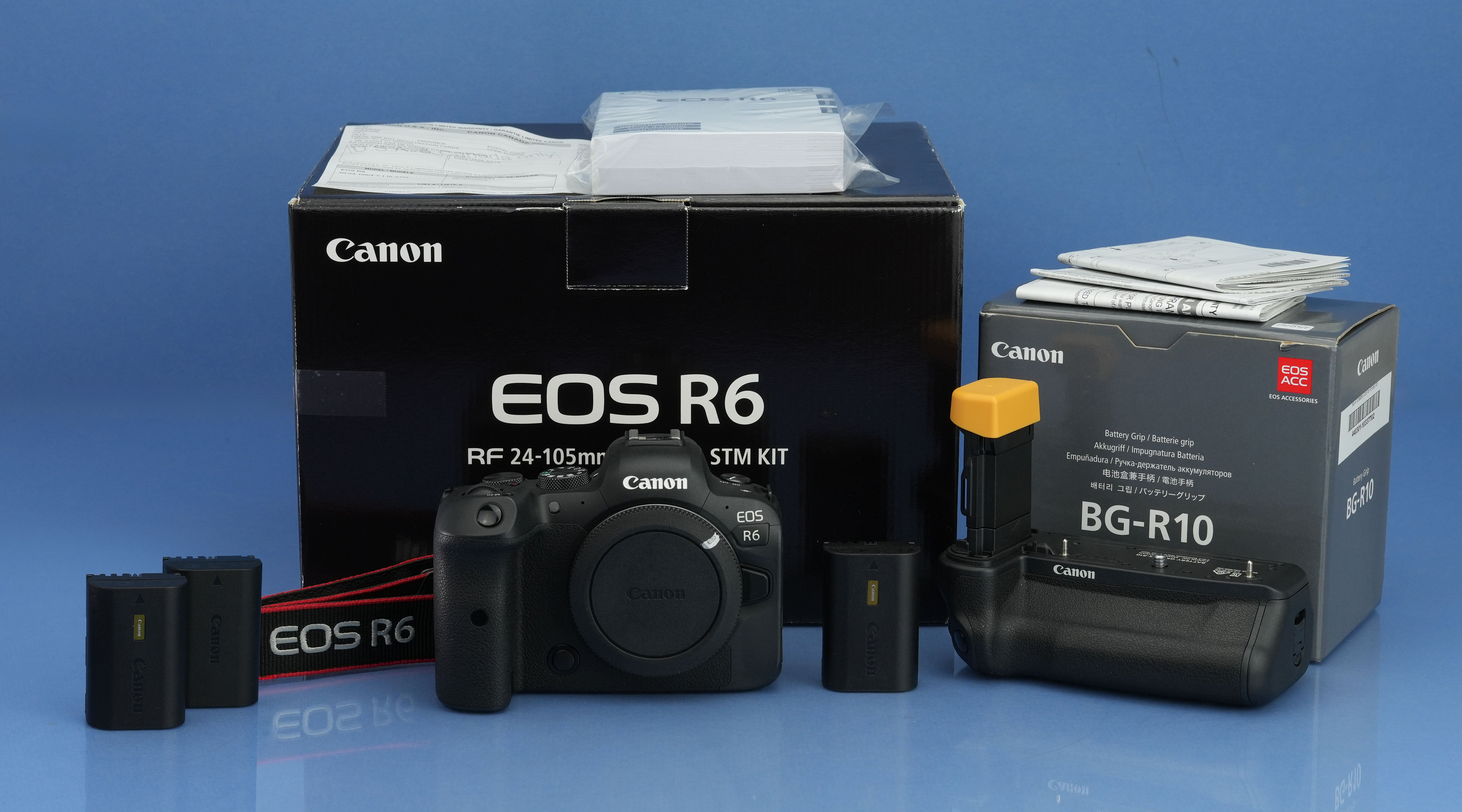 もも Canon CANON EOS R6 MK 1 20MP DIGITAL MIRRORLESS CAMERA BODY +BG-R10 +BOX
