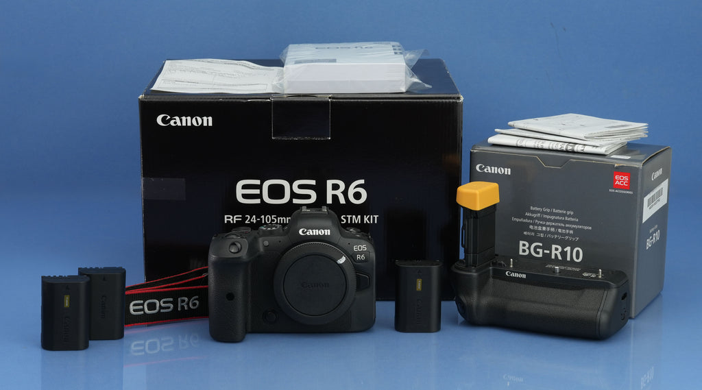 CANON EOS R6 MK 1 20MP DIGITAL MIRRORLESS CAMERA BODY +BG-R10 +BOX! 4363 SHOTS