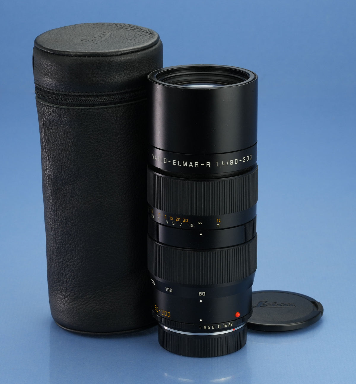 LEICA LEITZ 11281 80-200MM F4 VARIO-ELMAR-R F4 R ROM LATE # LENS +CAPS +CASE