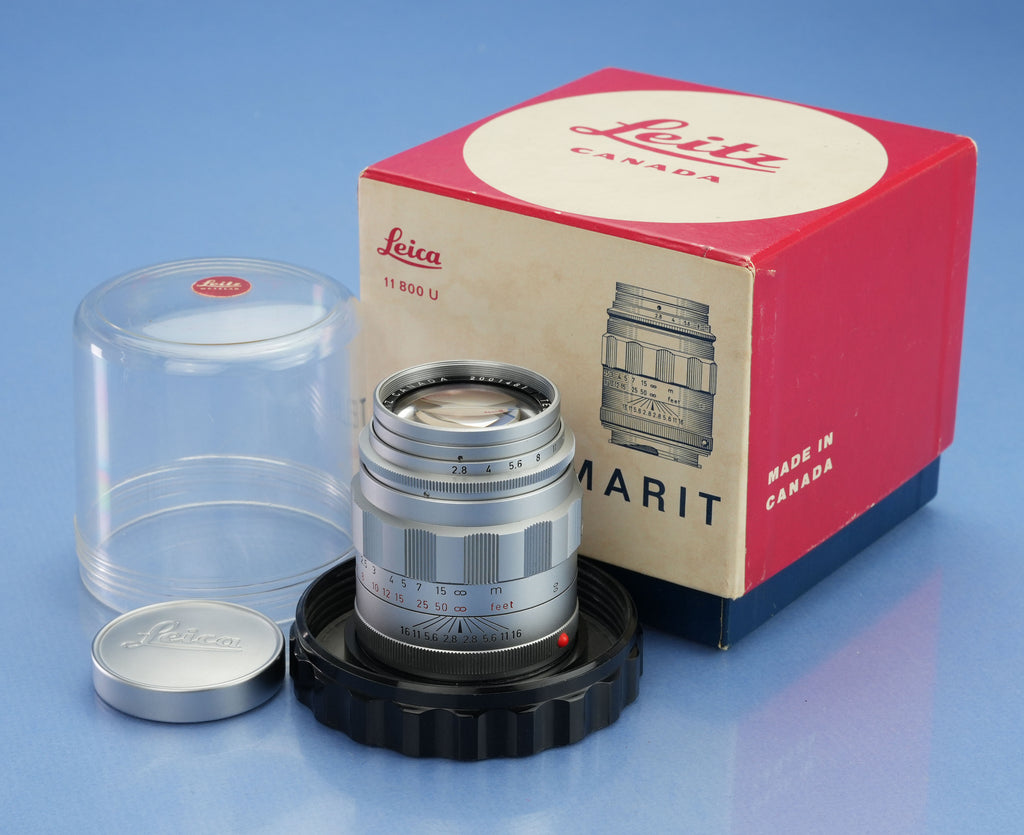 LEICA LEITZ 90MM TELE-ELMARIT F2.8 1ST VERSION EARLY # FAT CHROME 11800 M LENS +