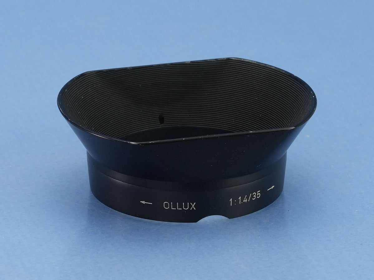 LEICA LEITZ OLLUX 12522 STEEL RIM 35MM SUMMILUX F1.4 METAL LENS SHADE NICE!