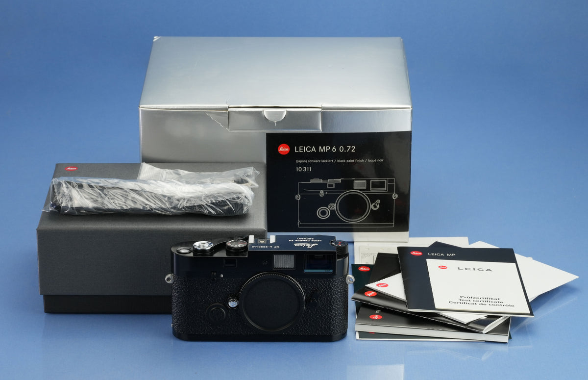LEICA MP 6 MP6 10311 BLACK PAINT RANGEFINDER CAMERA BODY +CAP +BOX MINT RARE