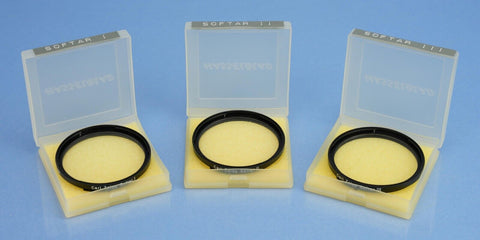 HASSELBLAD ZEISS BAY 60 SOFTAR 1, 2, & 3 LENS SOFT FOCUS FILTER SET X3 +CASES