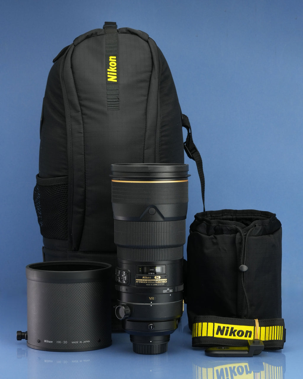 NIKON AF-S NIKKOR 300MM F2.8G ED G VRII NANO TELEPHOTO LENS +CASE +HK-30 MINT!