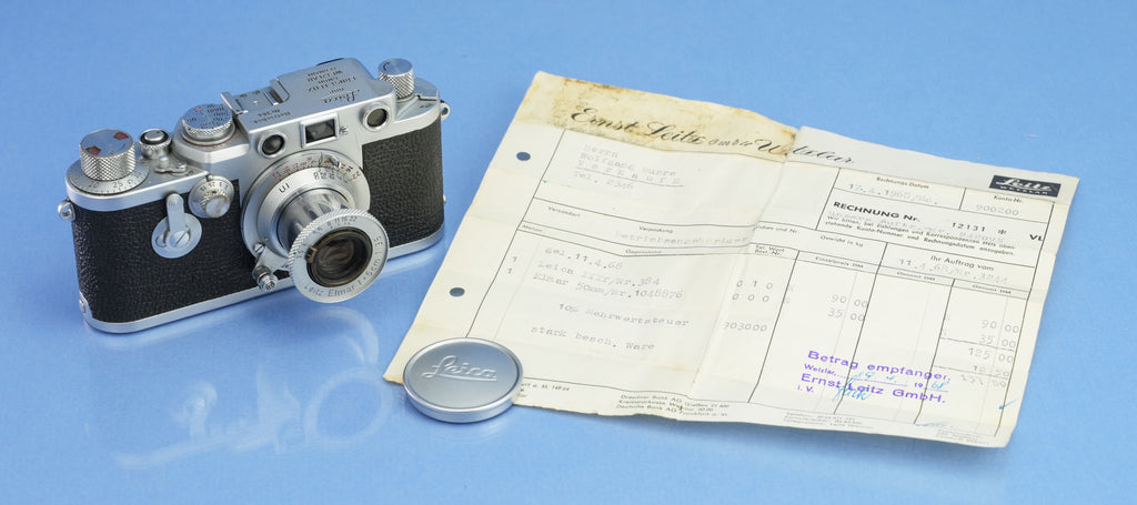 LEICA LEITZ IIIF BETRIEBSK Nr.384 RD/ST +LENS SET LOOHN INTERNAL +PAPERS! RARE!