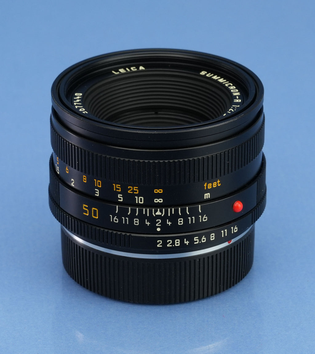 LEICA LEITZ 50MM SUMMICRON-R 2ND VERSION 11216 3RD CAM LATE # GERMANY LENS NICE!