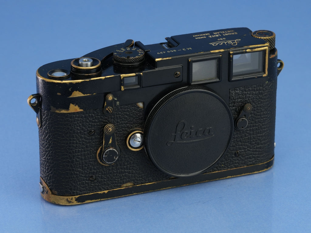 LEICA LEITZ M3 EARLY BLACK PAINT IGEMO RANGEFINDER CAMERA BODY #959427 RARE!