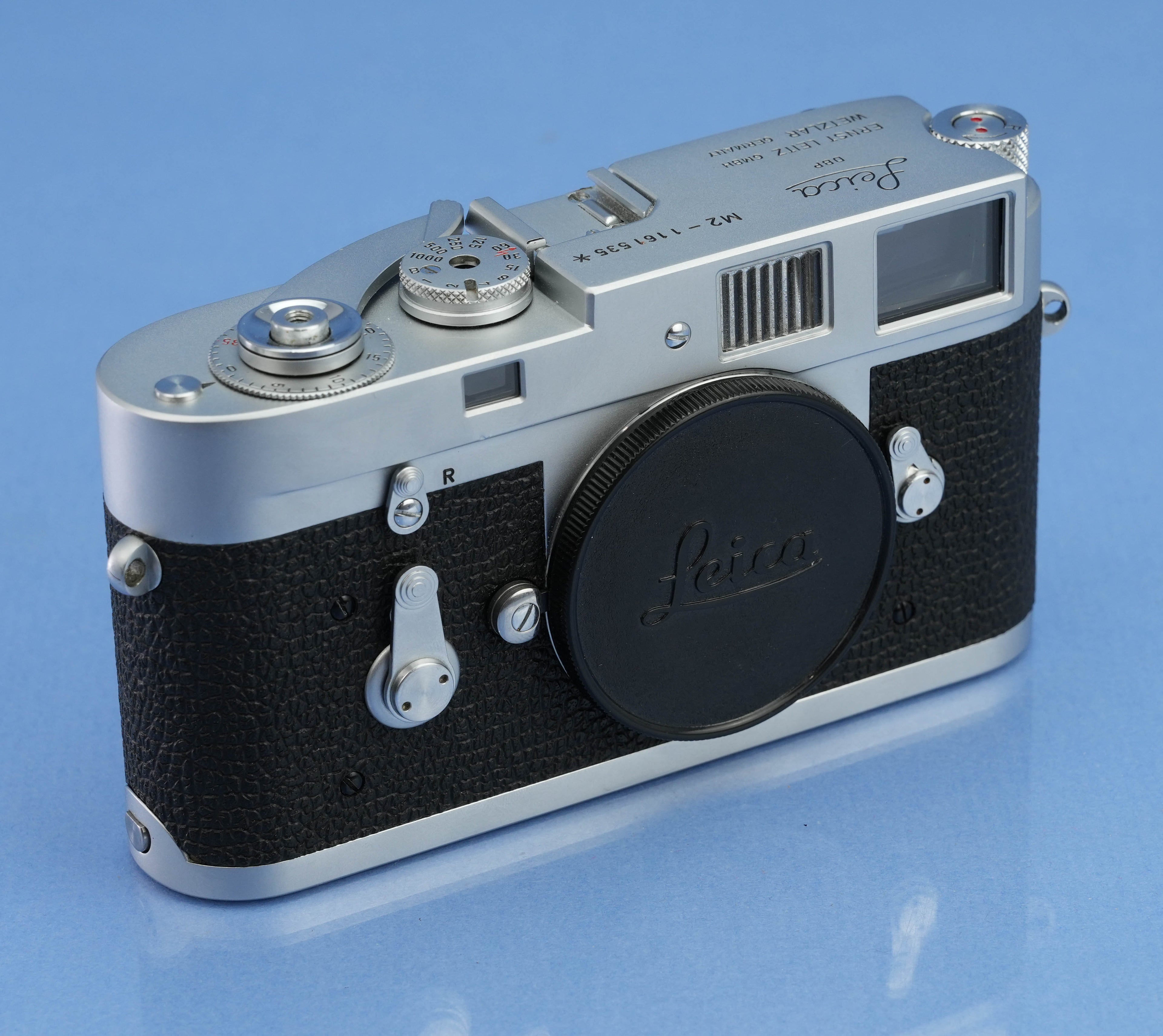 LEICA LEITZ M2 SS 10308 KOOHE CHROM-KAMERAGEHÄUSE + BOX NEUWERTIG SONDERANGEBOT * #1161535*