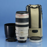CANON ZOOM LENS EF 100-400MMF4.5-5.6 L IS USM PRO LENS +CASE +HOOD +PL-C II FLTR
