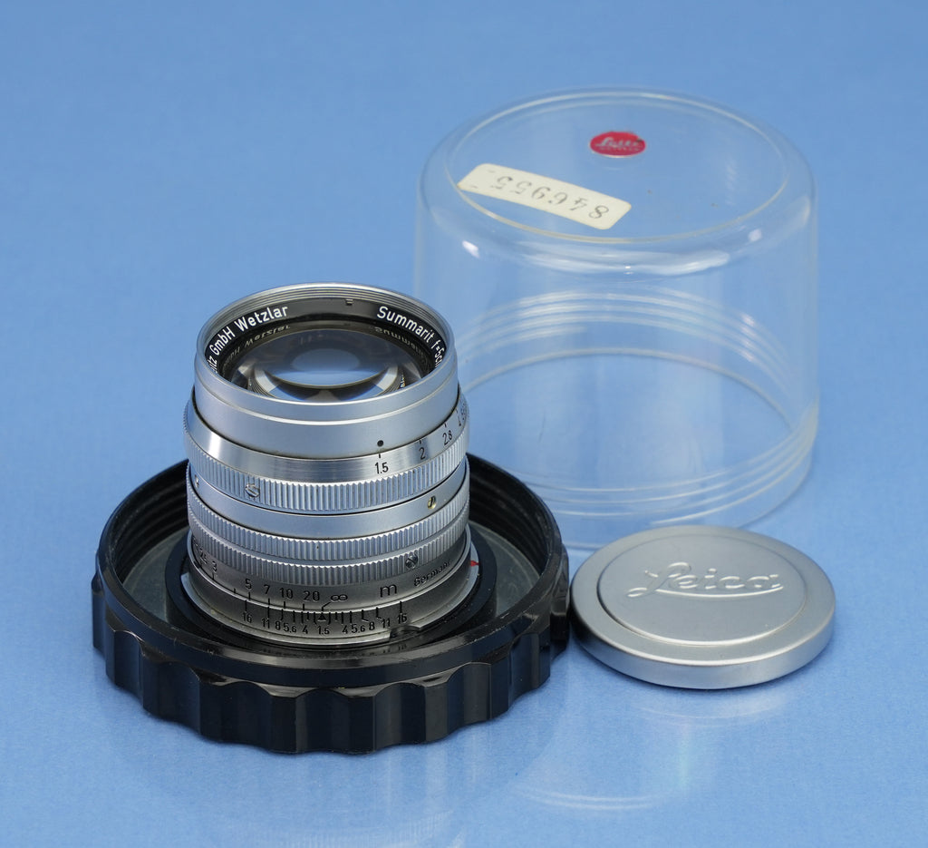 LEICA LEITZ 50MM SUMMARIT F1.5 SOOIA-M 11120 LATE # SMALL SCRIPT LENS +CAP NICE!