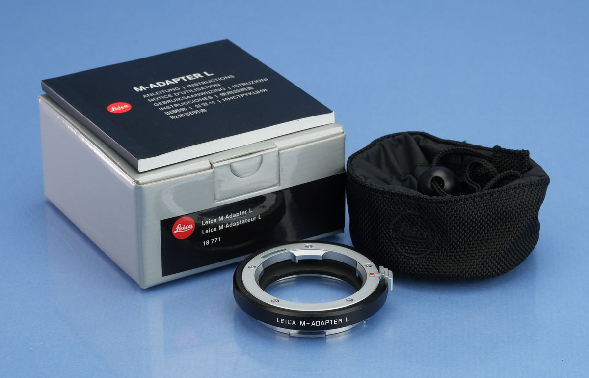 LEICA LEITZ 18771 M-ADAPTER-L SL 6BIT LENS TO BODY ADAPTER COMPLETE SET +BOX