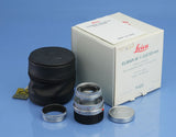 LEICA ELMAR-M 50MM F2.8 11823 SILVER CHROME COLLAPSIBLE LENS. MINT SET +BOX!