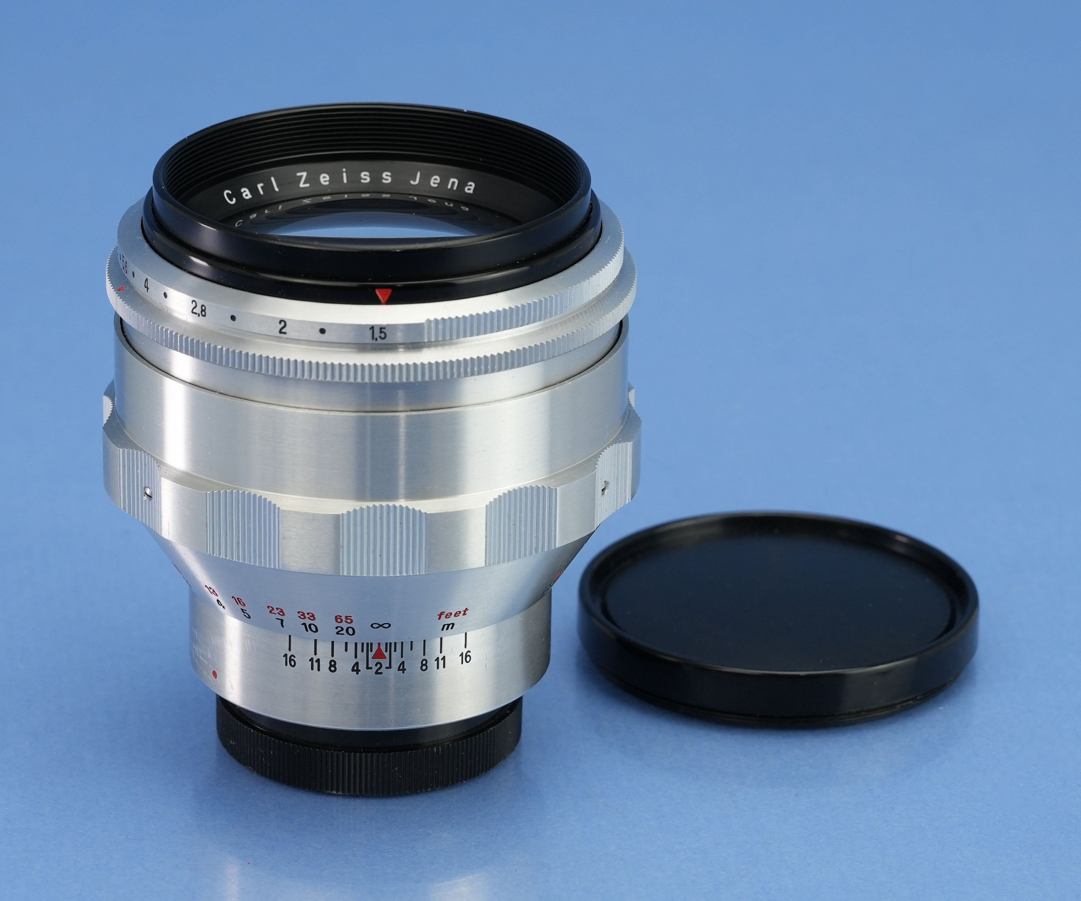 CARL ZEISS JENA 75MM F1.5 * BIOTAR EXAKTA MOUNT LENS +CAPS VERY CLEAN!