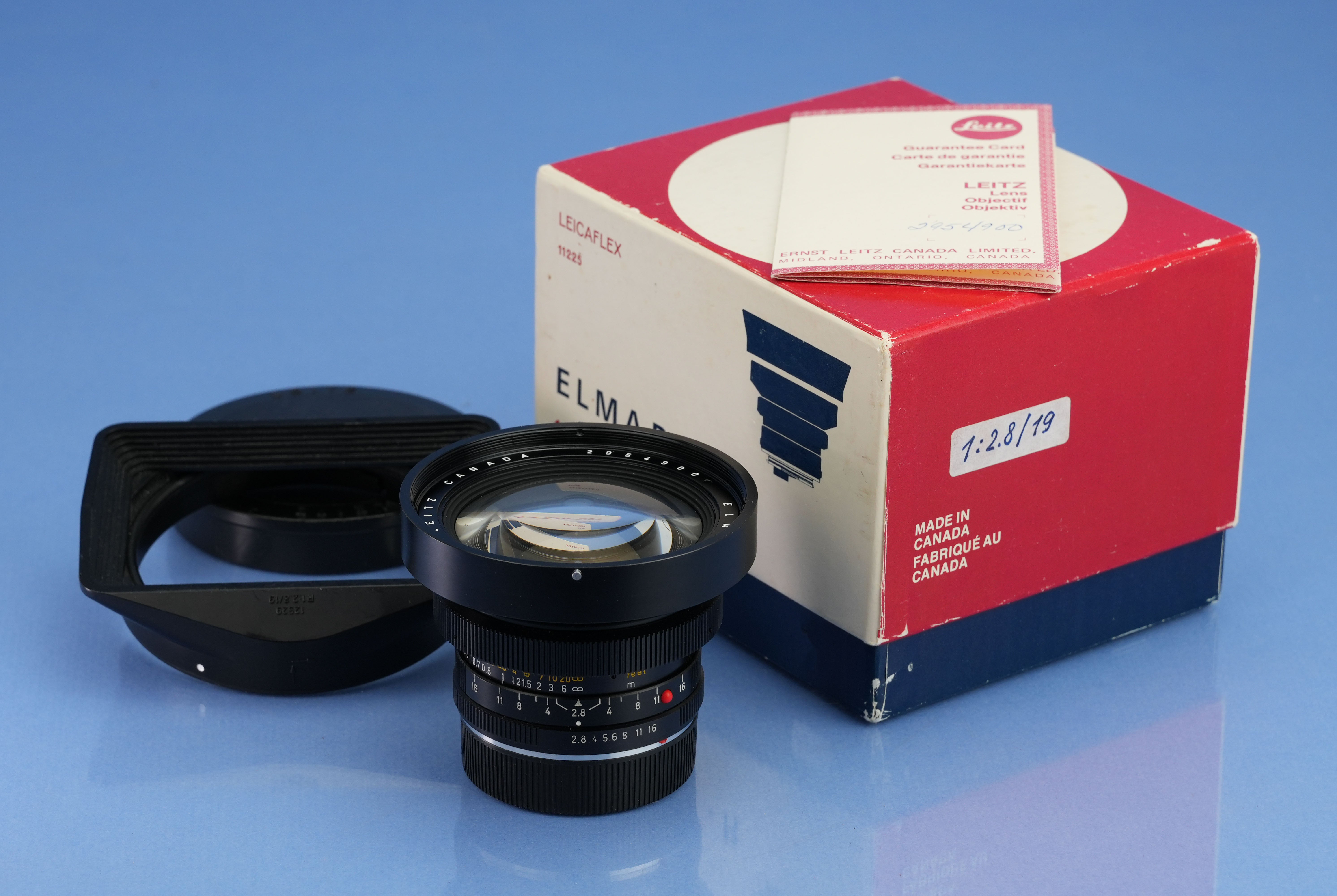 LEICA LEITZ 19MM ELMARIT-R 11225 F2.8 3CAM 1ST V R LENS +BOX +