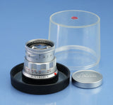 LEICA LEITZ 50MM SUMMICRON F2 CHROME 11118 RIGID LENS +CAPS MINT LATE #2228868