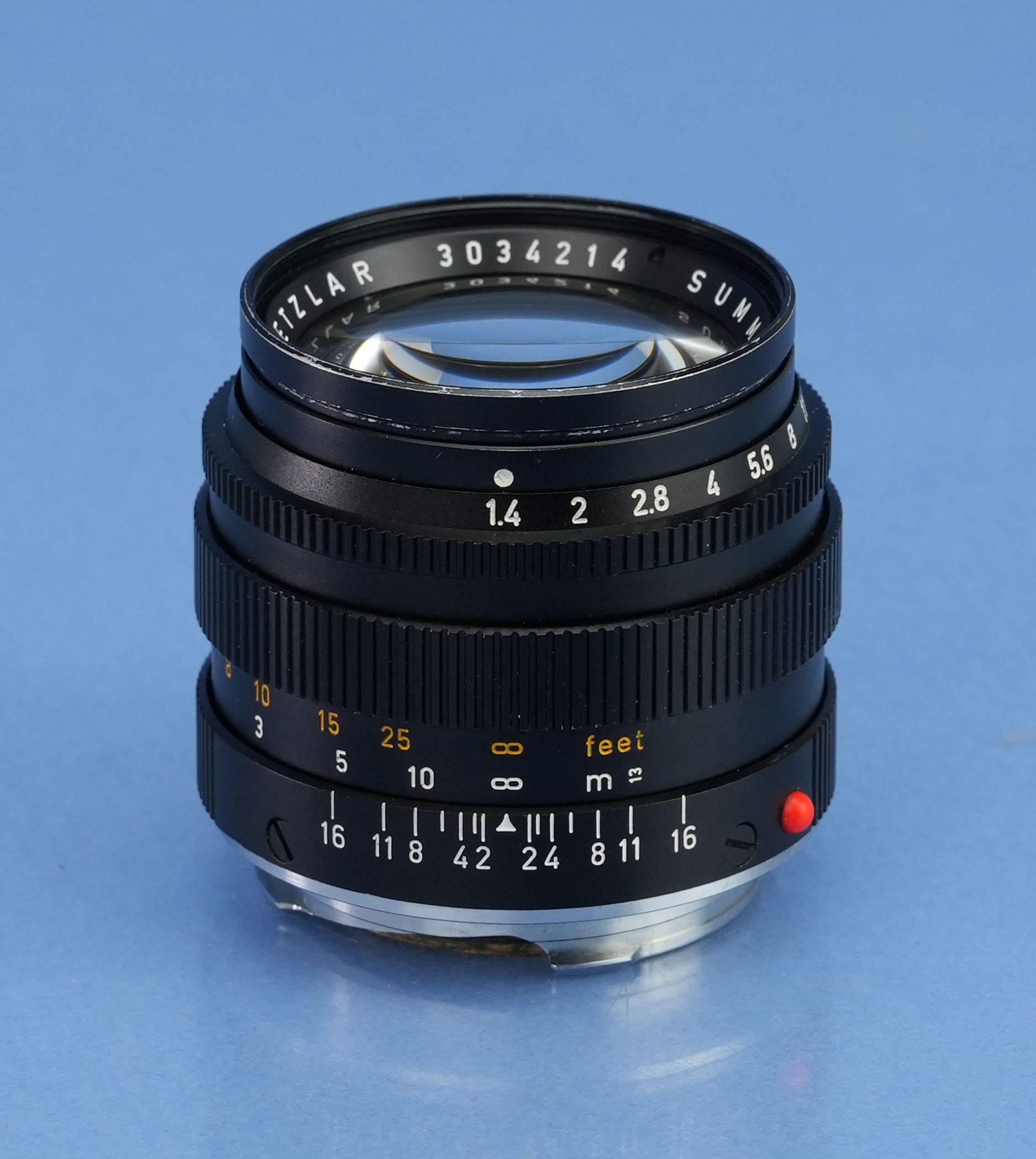LEICA LEITZ 50MM F1.4 SUMMILUX 11113 2ND V BLACK M LENS LATE # c. 1967 NICE!
